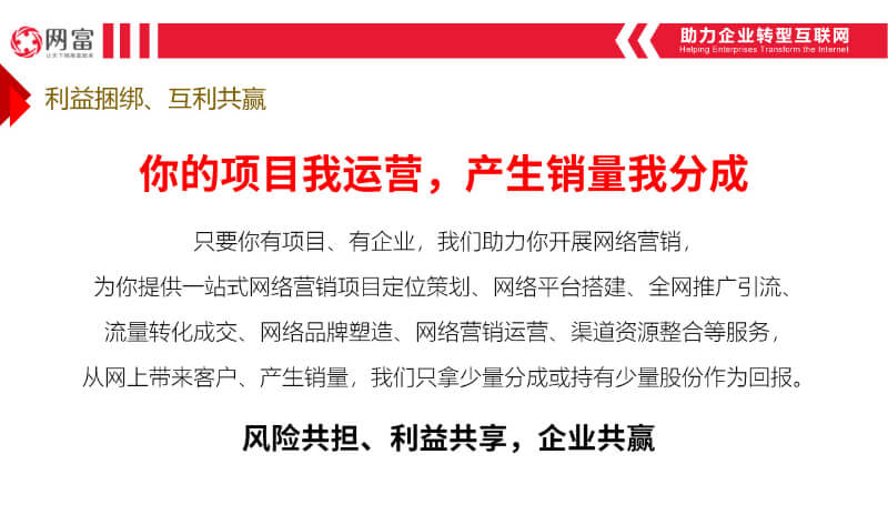 网富代运营服务套餐